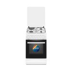 Cocina Combinada 3 Hornallas y 1 Disco Eléctrico Blanca 50x60 Enxuta CENX5546W