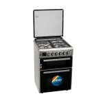 Cocina Doble Horno con 3 Hornallas y 1 Disco Eléctrico Inox Enxuta CENXDH6413I