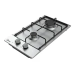 Anafe a gas Inox 2 hornallas Midea MG30SB005MN2B
